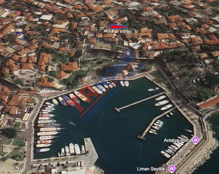 Antalya,Tarihi Kaleiçinde Arsa(302m²), Yatırım Fırsatı